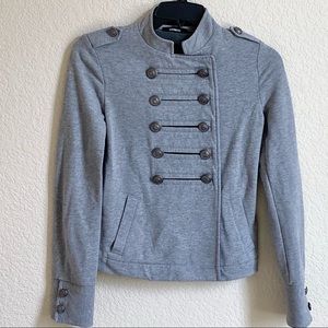 Gray Express Military Jacket Sz Xs